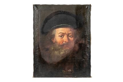 XVIIIe/XIXe siècle. Peinture russe à l'huile sur t