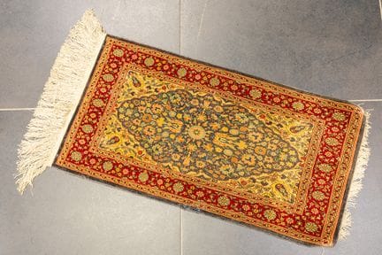 Fein geknüpfter türkischer Hereke aus Seide auf Se
