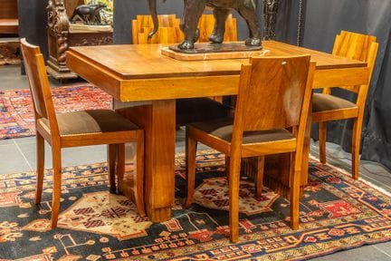 Ensemble Art déco en palissandre et noyer, compren