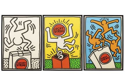 Tres serigrafías impresas a color a partir de tres