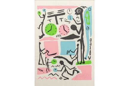 A. R. PENCK (1939 - 2017)
Litografia firmata di A.
