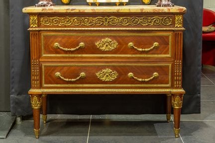 Comò neoclassico francese del XIX secolo in paliss