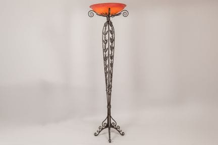 Schneider zugeschriebene Art-Déco-Stehlampe mit So