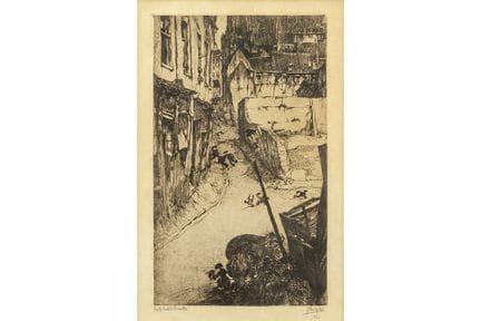 DE BRUYCKER JULES (1870–1945)
Signierte Radierung 