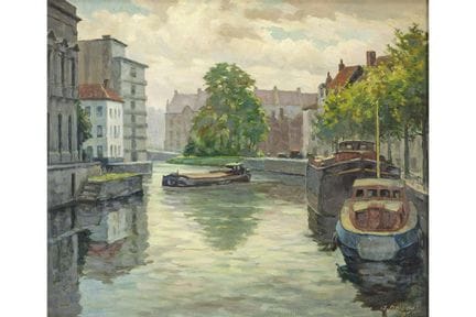 DE LOOF AUREL (1901 - 1982)
20ème siècle. Huile su