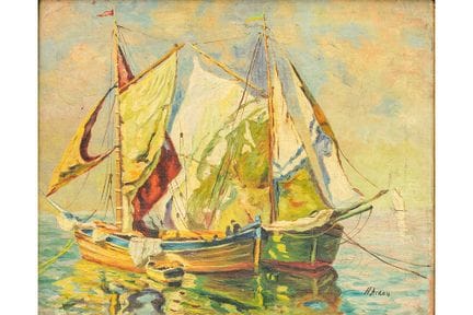 ARDEN HENRI (1858 - 1917)
Huile sur panneau signée