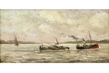 ARDEN HENRI (1858 - 1917)
Huile sur panneau signée