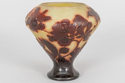 GALLÉ ÉMILE (1846 - 1904)
Vase Art Nouveau en pâte