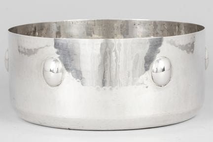 Corbeille à fruits vintage italienne en argent mas