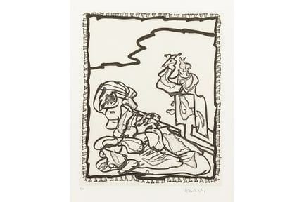 ALECHINSKY PIERRE (né en 1927)
Gravure à l'eau-for