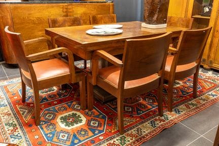 „De Coene Kortrijk“ – Art-Déco-Esszimmergarnitur a