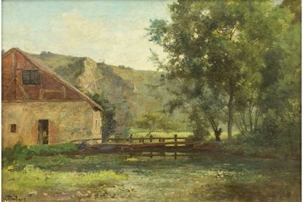 DAUBIGNY KARL PIERRE (1846 - 1886)
Huile sur toile