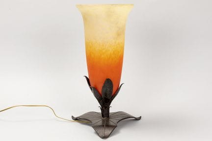 Lampe Art déco « uplighter » signée Schneider, ave