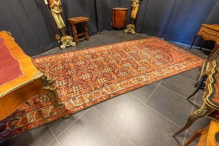 Tappeto persiano antico Feraghan in lana con motiv