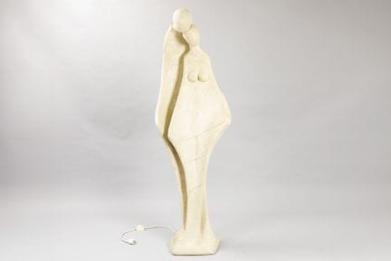 "Zeto" signed sculpture in a composite material an