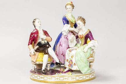 sculpture in "Volckstedt" marked German porcelain 