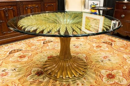 Tavolo di design degli anni '90 con base "Regency"