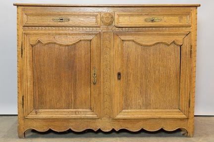 Credenza del XVIII secolo in rovere chiaro con due