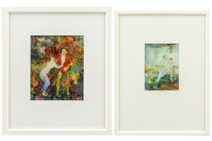 two Herman Diels signed watercolors

DIELS HERMAN 