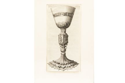 19th Cent. engraving depicting a chalice

Negentie