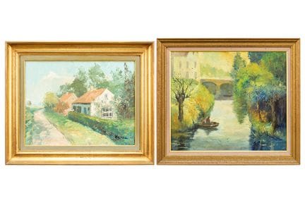 HENNO LOUIS (1907 - 1990)
Dos óleos sobre lienzo f