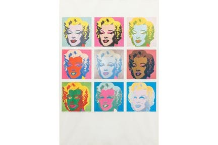poster with a print of the different 'Marilyn' col