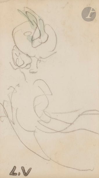 Louis VALTAT (1869-1952)
Elégante
Mine de plomb.
Porte le timbre du monogramme.
9 x 5 cm