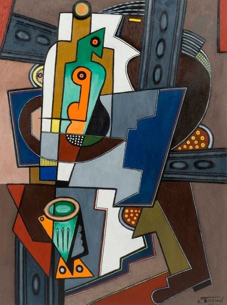 Georges TERZIAN (né en 1939)
La Carafe verte, 2017
Huile sur toile.
Signée en bas à droite.
Signée, datée et titrée au dos.
130 x 97 cm