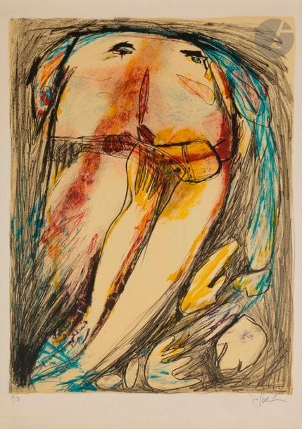 Gina PELLON (1926-2014)
Femme
Lithographie.
Signée et numérotée sur X.
76 x 56 cm