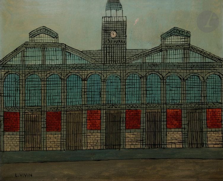 Louis VIVIN (1861-1936)
Les Carreaux du Temple
Huile sur toile.
Signée en bas à gauche.
(Petite griffure et manque).
38 x 46 cm