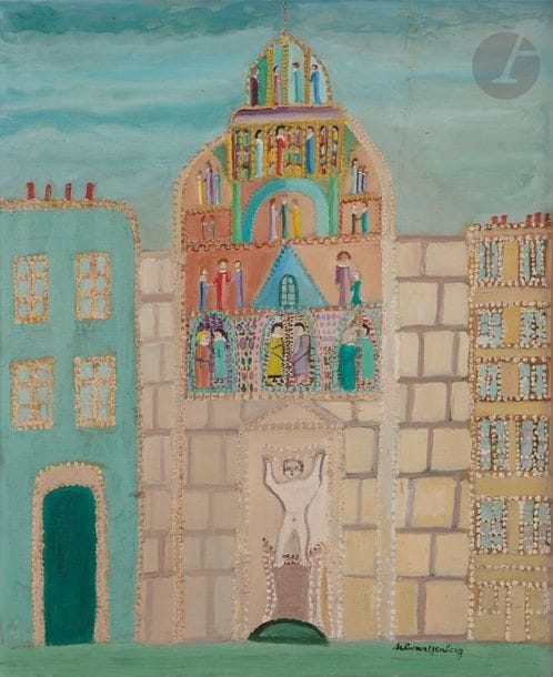 Simon SCHWARTZENBERG (1895-1990)
Fontaine Charlemagne
Huile sur toile.
Signée en bas à droite.
Titrée au dos sur le châssis.
55 x 46 cm

Provenance :
Galerie Antoinnette, Paris (timbre au dos).
