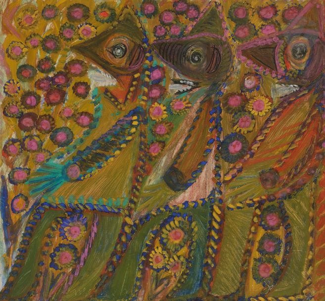 Anselme BOIX-VIVES (1899-1969)
Les 3 copains
Gouache et feutre.
Signée en pied.
47 x 50 cm

Exposition :
L’Univers d’Anselme Boix-Vives, peintre, poète et financier, Musée Château d’Annecy, 10 avril - 31 mai 1968.

Nous remercions Monsieur Jean-Dominique Jacquemond d’avoir confirmé l’authenticité de cette œuvre. Un certificat pourra être remis à la charge de l’acheteur.