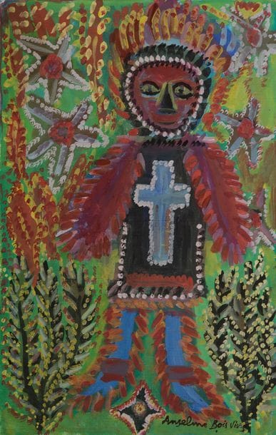 Anselme BOIX-VIVES (1899-1969)
Personnage
Gouache sur papier toilé.
Signée en bas à droite.
50 x 32.5 cm

Nous remercions Monsieur Jean-Dominique Jacquemond d’avoir confirmé l’authenticité de cette œuvre. Un certificat pourra être remis à la charge de l’acheteur.
