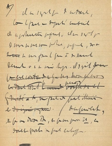 MAURRAS Charles (1868-1952) [AF 1938, 16e f].
MANUSCRIT autographe, [Aux députés, 1929] ; 7 pages petit in-4 (coupure de presse jointe).

Chronique publiée dans L’Action française du 1er novembre 1929. Violente diatribe contre la politique extérieure d’André TARDIEU, en ce qui concerne l’Allemagne… Maurras s’en prend également à BRIAND et DOUMERGUE. « Tardieu a très follement cru pouvoir répondre de la sécurité de l’Europe en encerclant l’Allemagne d’états de moindre force […] Tardieu ne faisait pas la paix, il prolongeait la guerre. Seulement il prenait contre elle ces garanties qui s’appelaient des défenses ». Même Briand et Doumergue, devant la puissance de l’Allemagne, constatent que ces défenses ne tiennent plus… « De toute évidence, M. Briand et M. Doumergue raisonnent en gâteux », mais Tardieu « jeune et fringant, ne peut pas ignorer la canaillerie qu’il commet », d’autant qu’il a commencé sa carrière dans la politique extérieure : il ment, il dissimule, pour servir ses ambitions. Ainsi il cache le succès en Allemagne du plébiscite nationaliste : « Je lui recommande de ne pas exagérer le crime d’excès. Il pourrait bien avoir à s’en mordre les doigts »…
On joint une L.A.S au cardinal Alfred BAUDRILLART, Martigues 4 février ; plus 2 l.a.s. adressées à Maurras par Alfred BAUDRILLART, 10 octobre 1916, remerciant pour l’envoi de brochures, et s’expliquant sur leurs divergences, et par la Reine AMÉLIE de Portugal, 7 octobre 1926 (avec enveloppe) : « dans une petite, comme dans les plus grandes questions, Charles Maurras a vu de haut, et admirablement »…