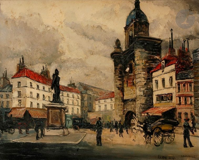 FRANK-WILL (1900-1951)
La Rochelle
Huile sur toile.
Signée et située en bas à droite.
(Manque).
60 x 73 cm