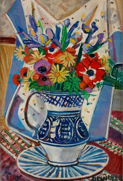 François DESNOYER (1894-1972)
Vase de fleurs
Huile sur panneau.
Signée en bas à droite
65 x 46.5 cm