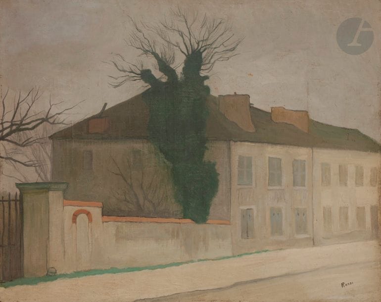 Joseph ROSSI (1892-1930)
Maison de Madame de Berny
Huile sur toile.
Signée en bas à droite.
Titrée au dos sur une étiquette.
55 x 69 cm