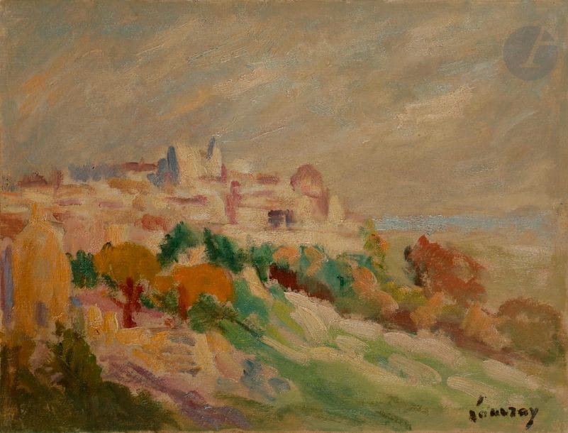 Abel LAUVRAY (1870-1950)
Village provençal
Huile sur papier contrecollé sur toile.
Porte le timbre de la signature en bas à droite.
27 x 35 cm

Bibliographie : 
Yves et Lionel Jaubert, Abel Lauvray (1870-1950) - Catalogue Raisonné, Paris, 1991, Les Éditions de l’Amateur, n°341, p.123.