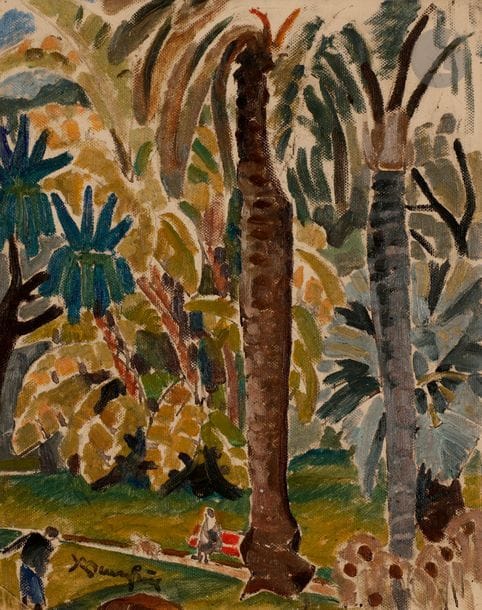 Adolphe-Marie BEAUFRÈRE (1876-1960)
Jardin à Alger
Huile sur panneau toilé.
Porte le timbre de l’atelier en bas à gauche.
32 x 26 cm