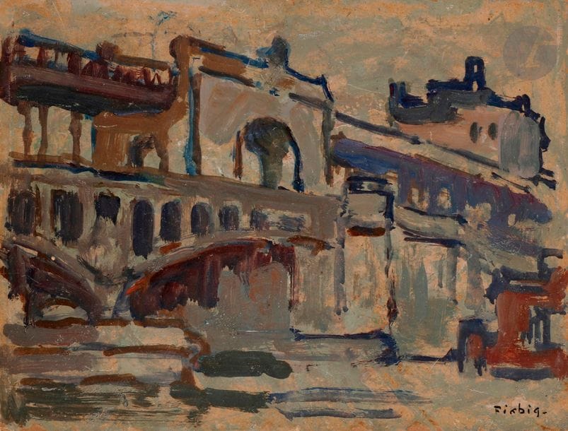 Frédéric FIEBIG (1885-1953)
Paris
Huile sur carton.
Signée en bas à droite.
33.5 x 44 cm