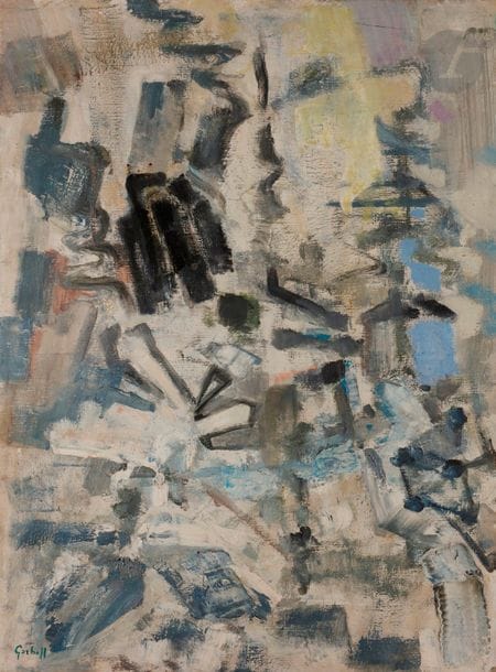 Alexandre Sasha GARBELL [russe] 
(1903-1970)
Hiver, 1954
Huile sur toile.
Signée en bas à gauche.
81 x 60 cm