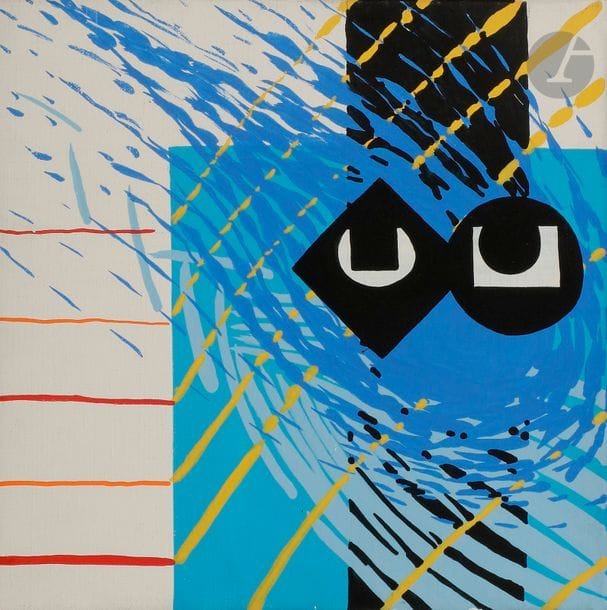 Gérard FROMANGER (né en 1939)
Chimère 51, 1985
Huile sur toile.
Signée, datée et titrée au dos.
20 x 20 cm

Exposition : 
Gérard Fromanger, 101 tableaux, Galerie Isy Brachot, Paris, 1986.