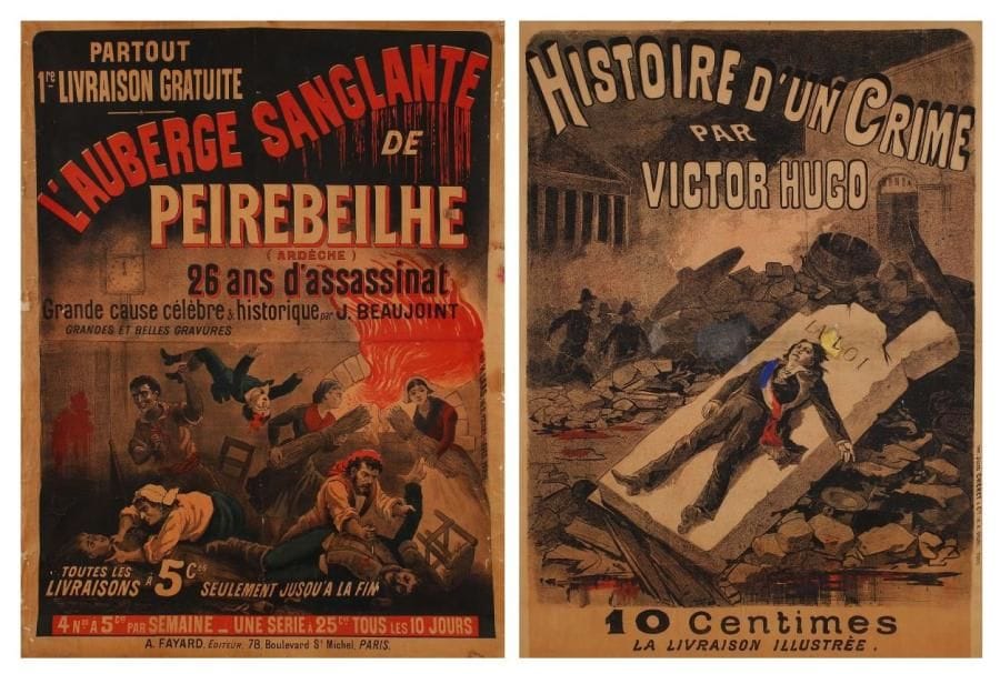 ANONYME
L'Auberge Sanglante. Imp. A. Fayard éditeur, Paris. Entoilée. A.B.E. 157 x 118 cm. On y joint une affiche Mémoire d'un crime. E.M. (restaurations).