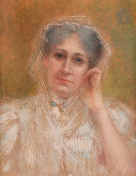 Lucien LéVY-DHURMER (1865-1953)
Portrait de femme
Pastel sur papier contrecollé sur toile.
Signé en bas à droite.
50 x 42.5 cm