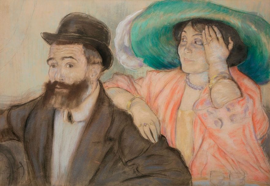 *Louis LEGRAND (1863-1951)
L'Artiste et son modèle
Pastel.
Signé en bas à gauche.
68 x 92 cm