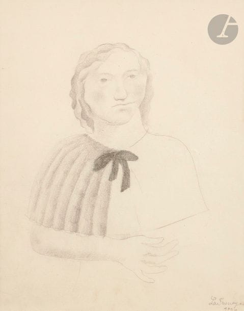Roger de LA FRESNAYE (1885-1925)
Femme d'après un rêve, 1920
Mine de plomb.
Signée et datée en bas à droite.
27.5 x 20.5 cm