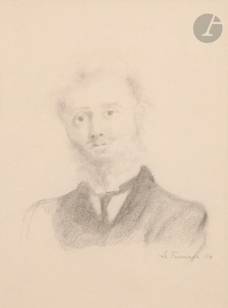 Roger de LA FRESNAYE (1885-1925)
Homme d'après un rêve, 1924
Mine de plomb et estompe.
Signée et datée en bas à droite.
25 x 18.5 cm