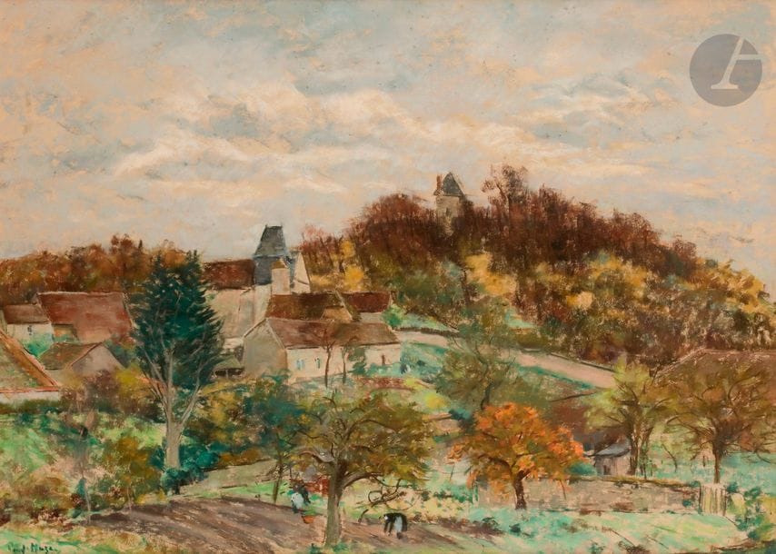 Paul Lucien MAZE (1887-1979)
Village
Pastel.
Signé en bas à gauche.
54 x 73 cm