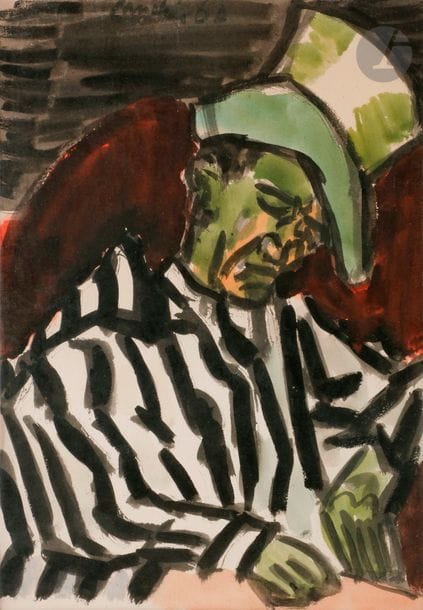 Henri LANDIER (né en 1935)
Clown, 1960
Aquarelle.
Signée et datée en haut à gauche.
34.5 x 23.5 cm