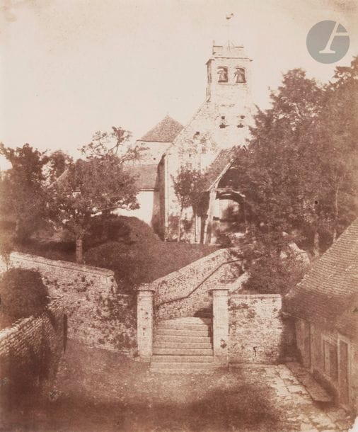 Louis Adolphe Humbert de Molard (1800-1874)
Falaise. Église Saint-Laurent, octobre 1848.
Épreuve sur papier sale?, d’après négatif papier.
21,7 x 17,2 cm

Bibliographie :
Bernard Chéreau et alii, E. Bacot, A de Brébisson, A. Humbert de Molard : trois photographes en Basse-Normandie au XIXe siècle, Caen, Association régionale pour la diffusion de l’image, 1989, p. 16.